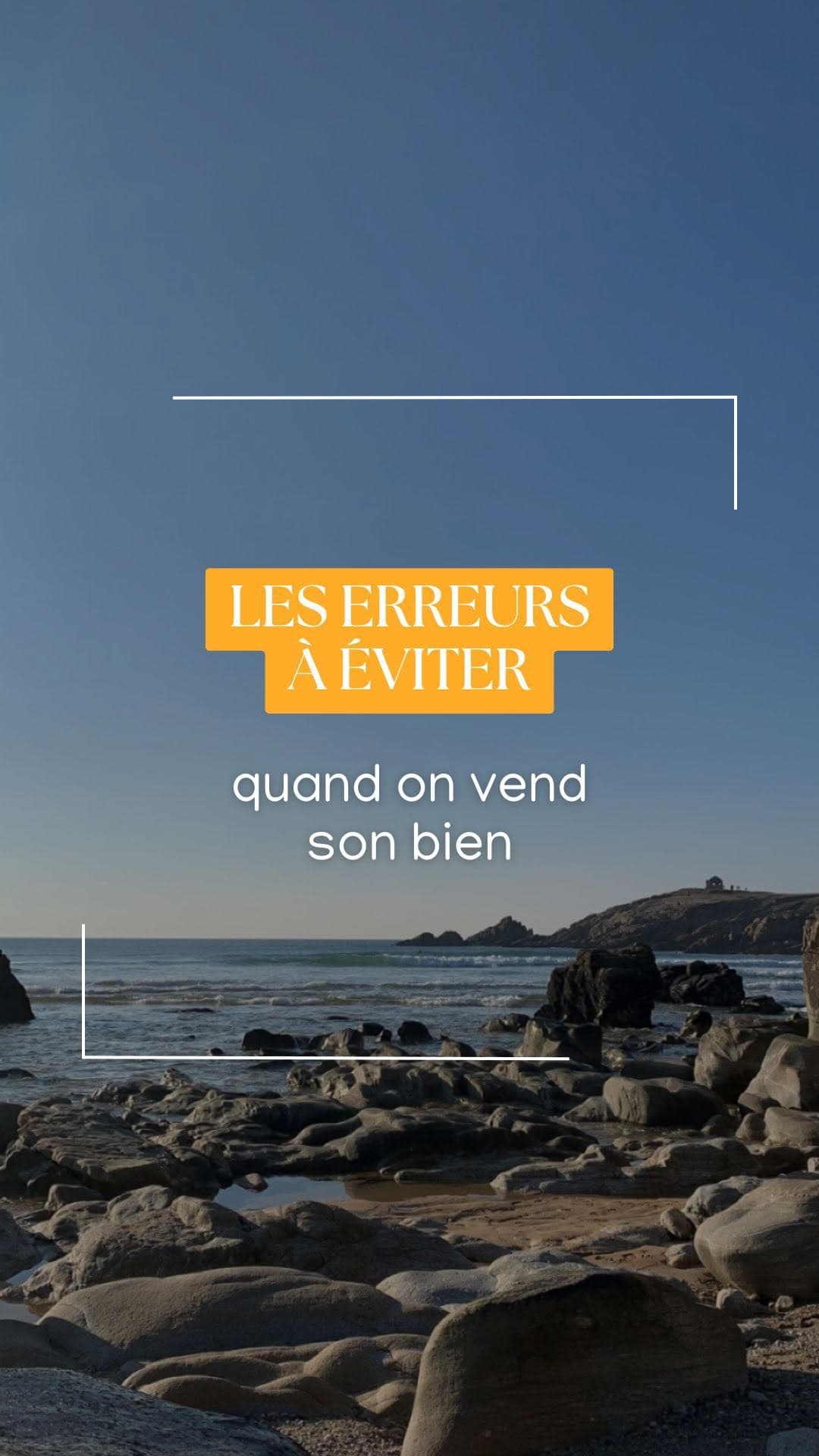 Vendre, sans les erreurs
